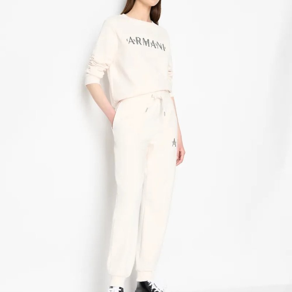 Armani Exchange Rhinestone Logo Sweatpants - Lounge Set
